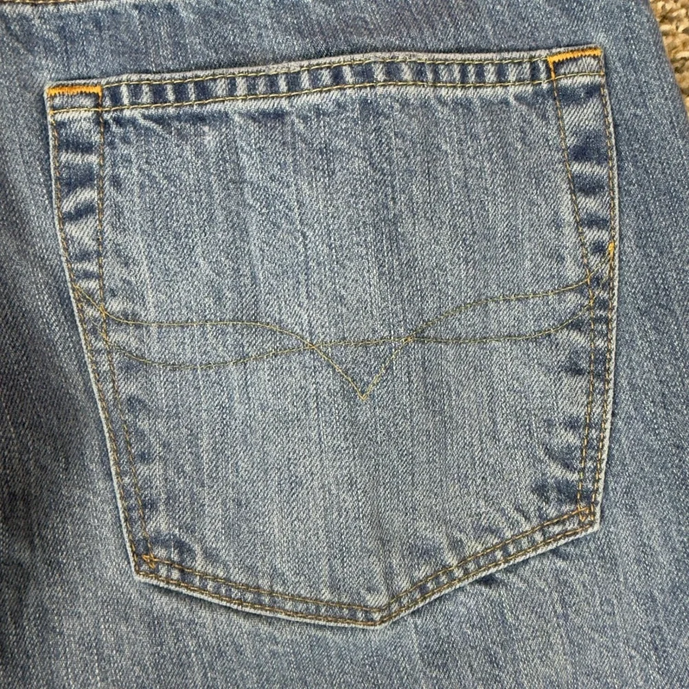 Polo Ralph Lauren Hampton Relaxed Straight Jeans Mens 34 Light Wash Blue Denim